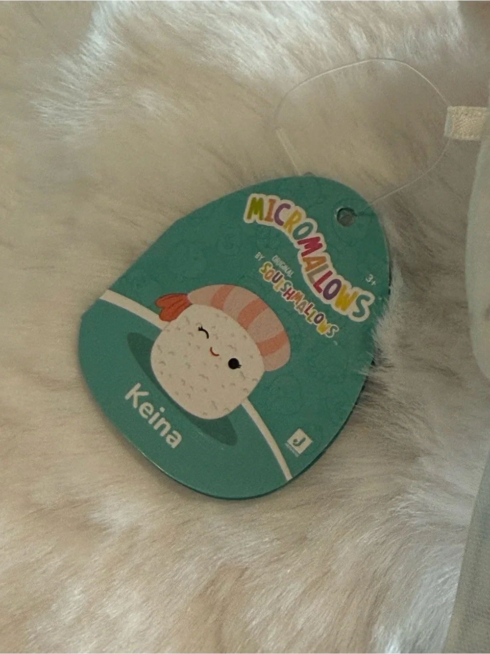 Keina the Sushi Squishmallow Plush Keychain/Bag Charm NWT